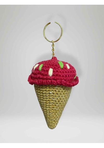 Amigurumi Külah Anahtarlık 10-11 Cm Sevimli El Örgüsü Hediyelik Anahtar Ve Çanta Aksesuarı Kod:102