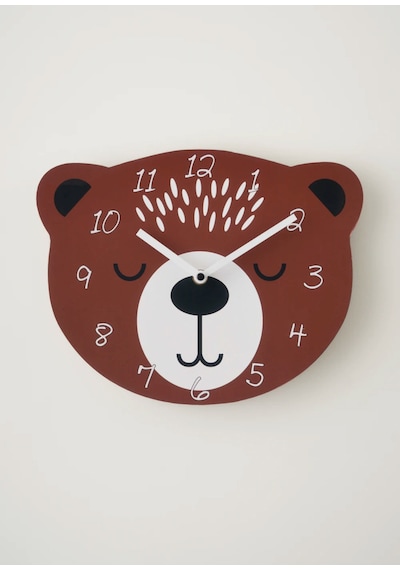Bear Çocuk Saati Kahverengi 26x28 Cm