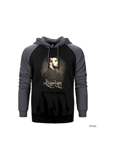 Sagopa Kajmer Gri Renk Reglan Kol Sweatshirt / Hoodie