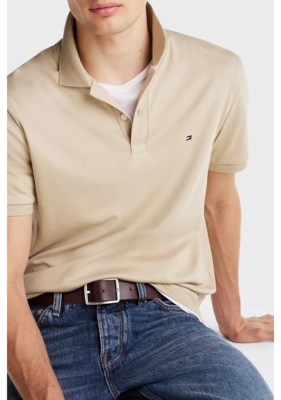 Tommy Hilfiger Erkek Polo Yaka T Shirt Mw0mw39994 Rbt Kum Kum