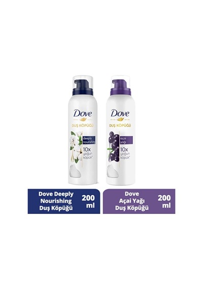 Dove Duş Köpüğü Açai Yağı Ve Depply Nourishing 200 Ml PKT.DOVE.045 Diğer