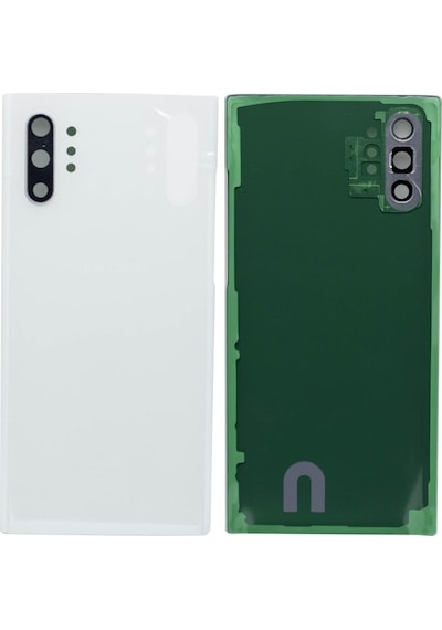 Samsung Note 10 Plus Beyaz Uyumlu Arka Kapak Batarya Kapağı Pil Kapağı Beyaz