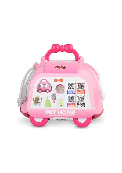 Vardem Tasıma Cantalı Seslı Hareketlı Kopek - Pembe