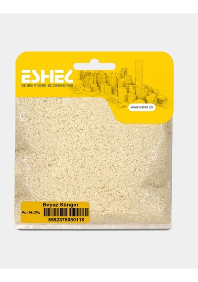 Eshel Maket Beyaz Sünger--20 Gr--20 Gr