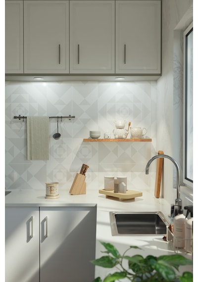 Yankı-BYEG 60 cm Safir Meşe Mdf Gizli Bağlantı Duvar Rafı Kitaplık