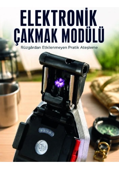 Lb Şarjlı Çalışan El Feneri Elektronik Çakmak Emniyet Kemeri Kesici Ve Tornavida Uçlu