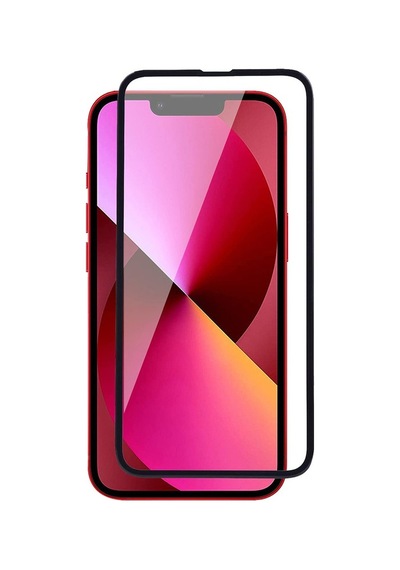 Microcase Apple Uyumlu iPhone 13 Mini Tam Kaplayan Çerçeveli Cam Koruyucu