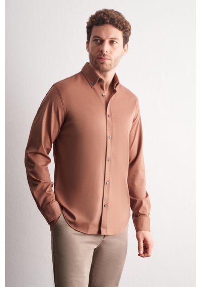 İmza Vizon Düğmeli Yaka Örme Uzun Kol Performans Ürün Slim Fit Esnek Gömlek 1004255270 Vizon İmza Vizon Düğmeli Yaka Örme Uzun Kol Performans Ürün Slim Fit Esnek Gömlek 1004255270 Vizon