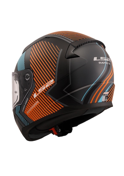 Ls2 Rapıd 2 Extra Full Face Motosiklet Kaskı Mat Gri - Neon Turuncu