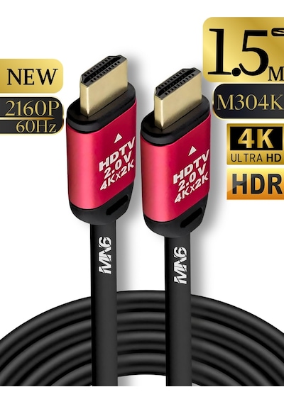M304k 4k Hdmi Kablo/hdmi Kablo 1.5 Metre-hdr-hdtv2.0-3d-24k Gold-plated Connector Ultra P Hdmi Kablo 1.5 Metre