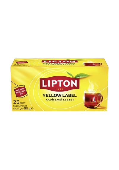 Lipton Bardak Poşet Çay Yellow Label 25'li - 7 Adet Tarı