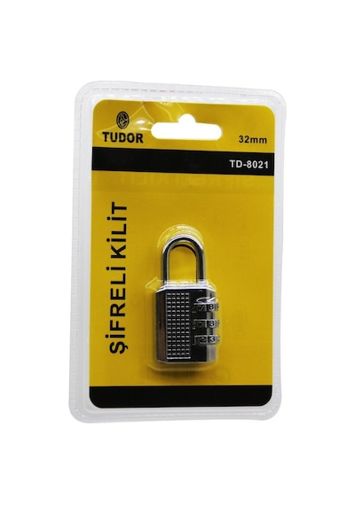 Tudor Td-8021 Şifreli Asma Kilit 32mm- 12'li Paket