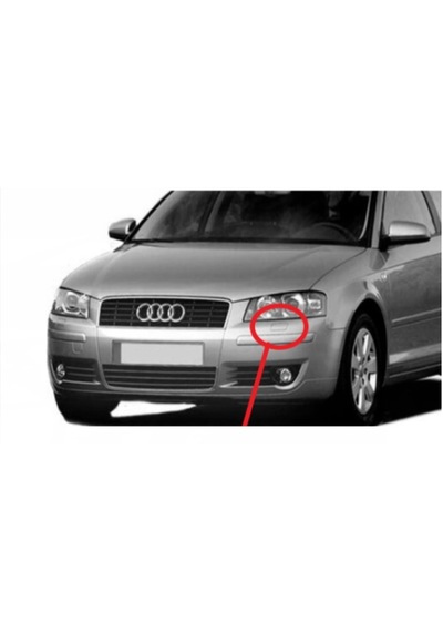 Audi A3 03 - 05 Tek Kapı Far Yıkama Kapağı 8p3955275 8p3955276 Siyah