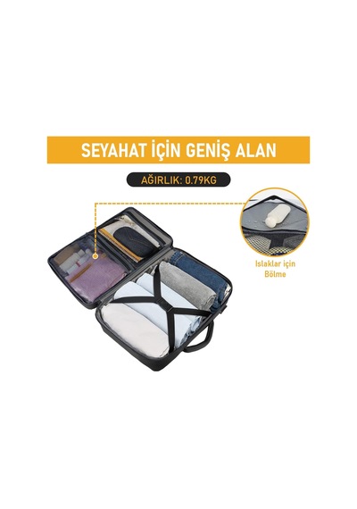 Laptop Sırt Çantası, Seyahat Çantası Hafif El Çantası Küçük Bavul Valiz, Uçak Onaylı Kabin Çantası, Erkek Ve Bayan İçin, 15.6 İnç Notebook Dizüstü Bilgisayar Laptop Macbook Çantası