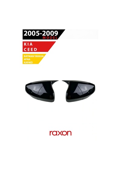 Kıa Ceed 2005 2009 Batman & Yarasa Ayna Kapağı Parlak Piano Black Sport