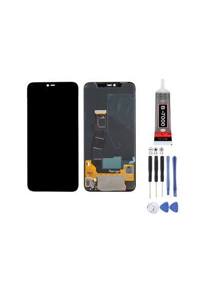 Xiaomi Mi 8 Pro Uyumlu Lcd Ekran Çıtasız Siyah Oled Ekran + Montaj Kiti