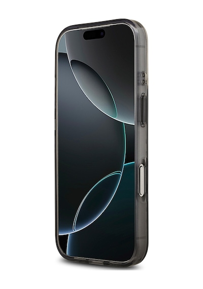 Apple Uyumlu iPhone 17 Pro Kılıf Guess Lisanslı M-safeli Iml Peony Ve 4g Desenli Klasik Logolu Kapak Siyah Siyah