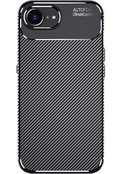 Nihcase Apple Uyumlu iPhone 16e Kılıf Texture Negro Silikon Kapak