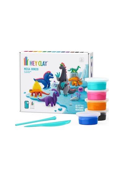 Hey Clay Hava İle Kuruyan Kil 15'li Kutu - Mega Dinozorlar