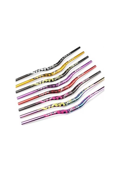 Lunje Alüminyum 31.8 780 Mm Riser Mtb Gidon Bisiklet Gidonu Mor Siyah Mor