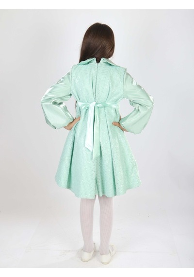 Xo Kids Kız Çocuk Elbise 7-11 Yaş 26571 Yeşil