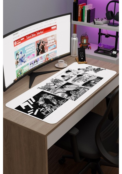 Hajime No Ippo Anime V5 - 90x40 Xxl Gaming Kauçuk Kaymaz Taban Mouse Pad Fare Altlığı