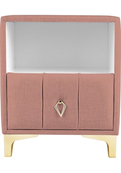 Singular Gold Iki Çekmeceli Pembe Pudra Komodin- Raflı Kumaş Döşemeli Yatak Odası Komodin Modeli Singular Gold Iki Çekmeceli Pembe Pudra Komodin- Raflı Kumaş Döşemeli Yatak Odası Komodin Modeli