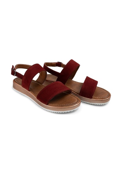 Deery Hakiki Süet Bordo Kadın Sandalet Bordo (492261912) Bordo