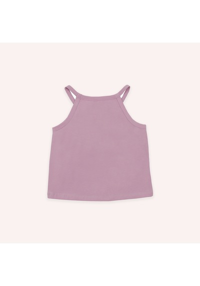 Panço Kız Çocuk Pembe Çiçek Baskılı Atlet