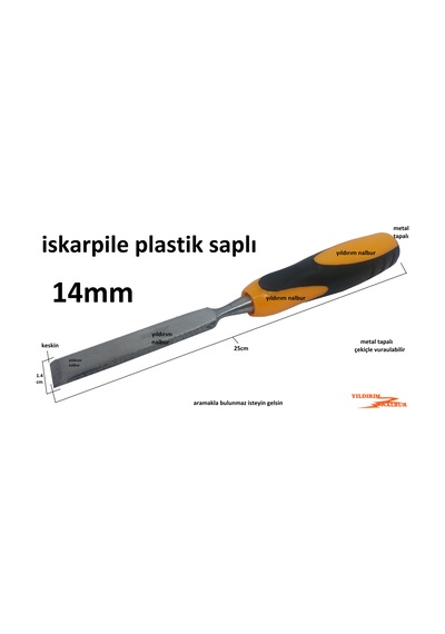 Iskarpile 14 MM Ahşap Yontma Kazıma Hobi Keski Odun