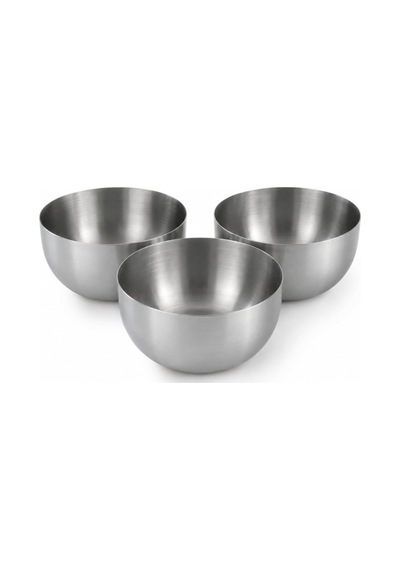 Yuvarlak Metal 3'lü Çerezlik, Küçük Çerez Kasesi, Saklama Kabı Takımı, Sosluk Sos Kasesi, Lokum Çikolata Fındık Fıstık Kuruyemiş Sunum Seti Paslanmaz Çelik