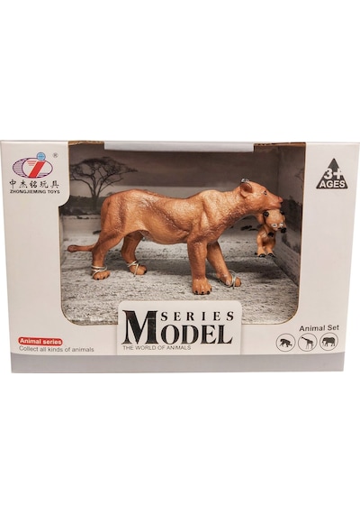 Calimera Toys Hayvan Figürleri Oyuncak Dişi Aslan Ve Yavrusu Hayvan