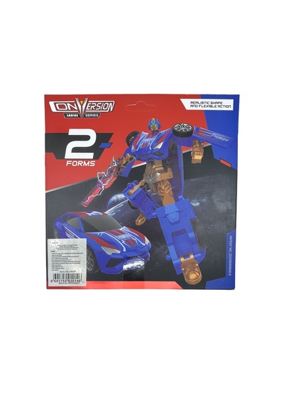 Conversion Mini Series 2'si 1 Arada Robot & Yarış Arabası - Mavi