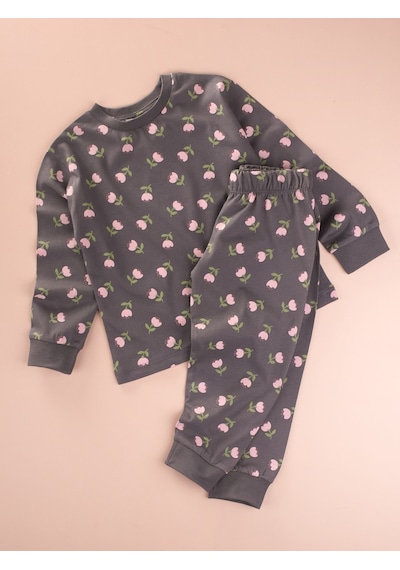 Cigit Desenli Pijama Takımı 2-8 Yaş Füme