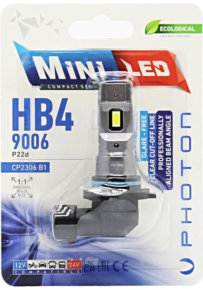 Photon Mini Hb4 9006 Compact Led 12-24v Tekli Blister