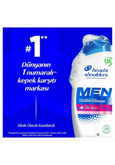 Head &amp Shoulders Men Ultra Erkeklere Özel Kepeğe Karşı Etkili Şampuan Old Spice 330 Ml