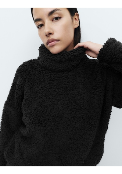 Marks & Spencer Yumuşak Teddy Sweatshirt T37003695T Siyah