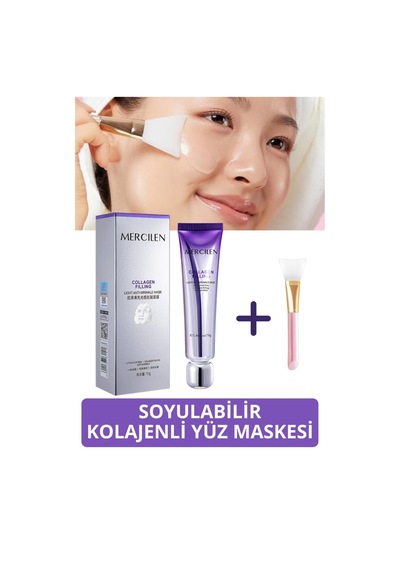 Soyulabilir Kolajen Jel Yüz Maskesi - Cam Cilt Etkili Kore Yüz Maskesi 70g