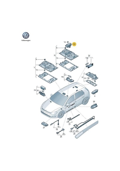 Taigo Sunroof Açma Düğmesi 5g0959613a