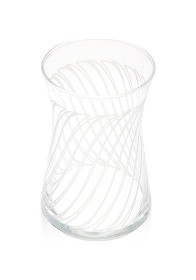 Aydoğann Home Dekorlu 6'lı Çay Bardağı - Şeffaf - 170 Ml Renkli