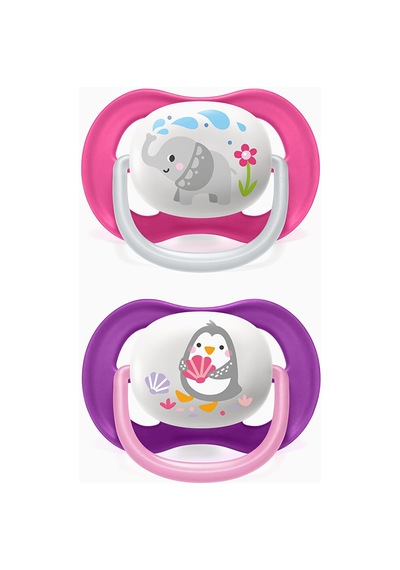 Ultra Air 2'li Emzik 6-18ay Pembe/mor 3 Adet