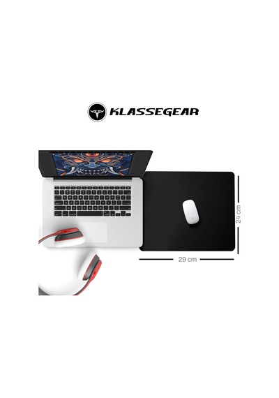 Klasse Classic Mouse Pad, 29x24 Ve 24x20 Cm Ofis Tipi, Küçük Ve Orta Boy, Kaymaz Taban, Pürüzsüz Yüzey, Baskısız Tip Masa Koruyucu, Ergonomik Mouse Ped Orta Boy 29x24 Cm