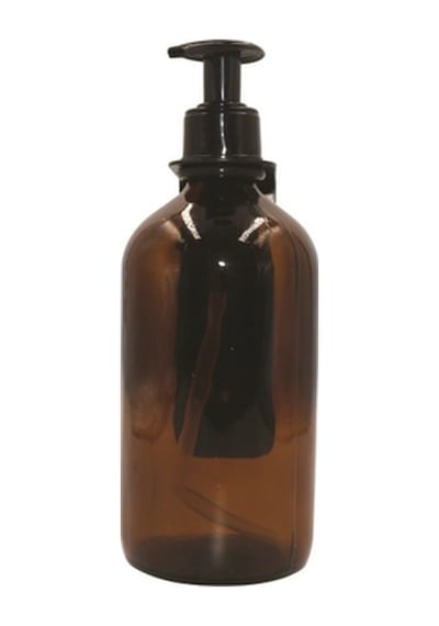 1 Adet 500ml Amber Kahverengi Cam Sıvı Sabunluk, Cam Şişe Hda29 Amber