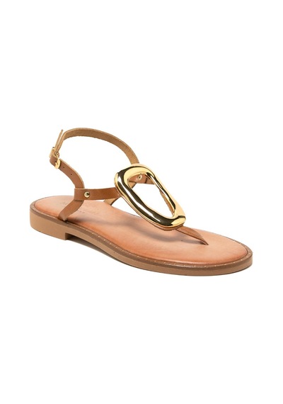 3 Nude Sandalet Kadın 22035 Myconian 2025 Greek Sandal 3 Nude