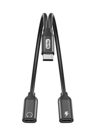 Go Des GD-UC318 Type-C Kulaklık ve Şarj Dönüştürücü Ses Adaptörü - ZORE-258863
