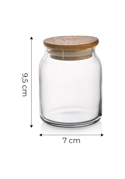 Myrina Etiketli 12'li Ahşap Vakumlu Kapaklı Baharatlık Takımı 300ml X12 Diğer