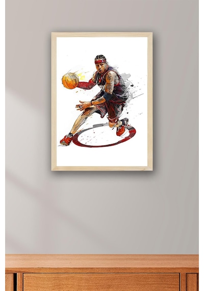 Allen Iverson Çerçeveli Tablo - Basketbol Nba Posteri Tablo