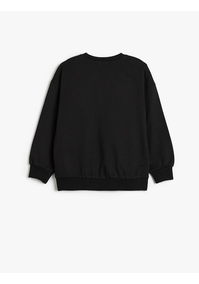 Koton Sweatshirt Unicorn Baskılı Uzun Kollu Bisiklet Yaka Şardonlu Siyah 5wkg10600ak Siyah Koton Sweatshirt Unicorn Baskılı Uzun Kollu Bisiklet Yaka Şardonlu Siyah 5wkg10600ak Siyah