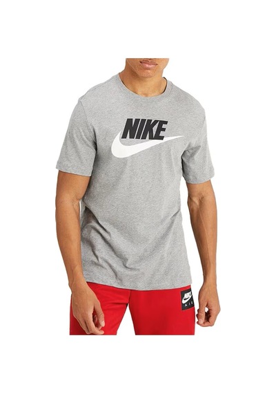 Nike Mens İcon Future Tee Baskılı Erkek Günlük Tişört Gri Gri