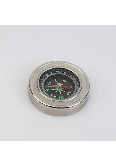 Nikula-yuvarlak Metal Kasa Dayanıklı Pusula 80mm Keşif Aracı Yürüyüş Malzemesi Kampçi Ekipmanı